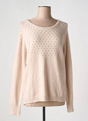 Pull col rond manches longues rose KATMAI femme