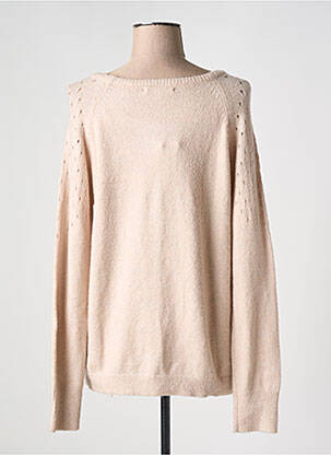 Pull col rond manches longues rose KATMAI femme