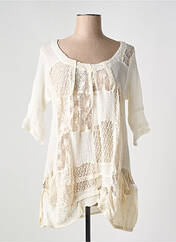 Tunique manches longues blanc MARILU pour femme seconde vue