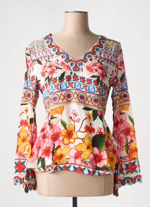 Blouse rose DESIGUAL pour femme