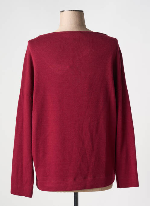 Pull col v manches longues rouge LADY LOL femme