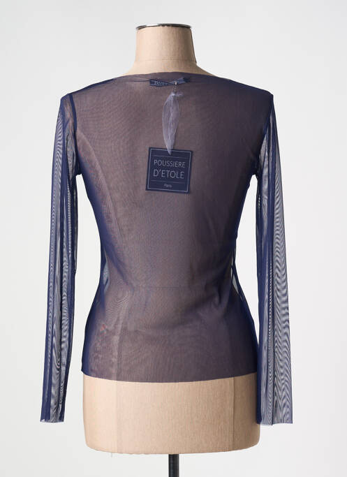 Top bleu POUSSIERE D'ETOLE pour femme
