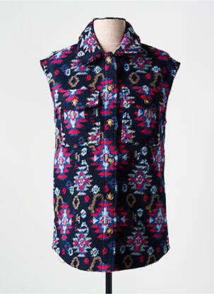 Veste casual coupe droite bleu C'EST BEAU LA VIE femme
