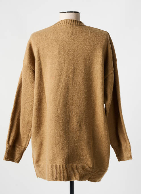 Gilet manches longues beige CHRISTY pour femme