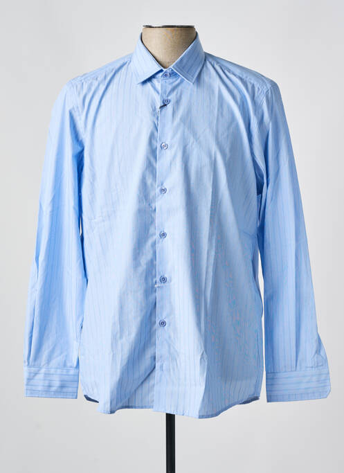 Chemise manches longues bleu PLATINUM pour homme