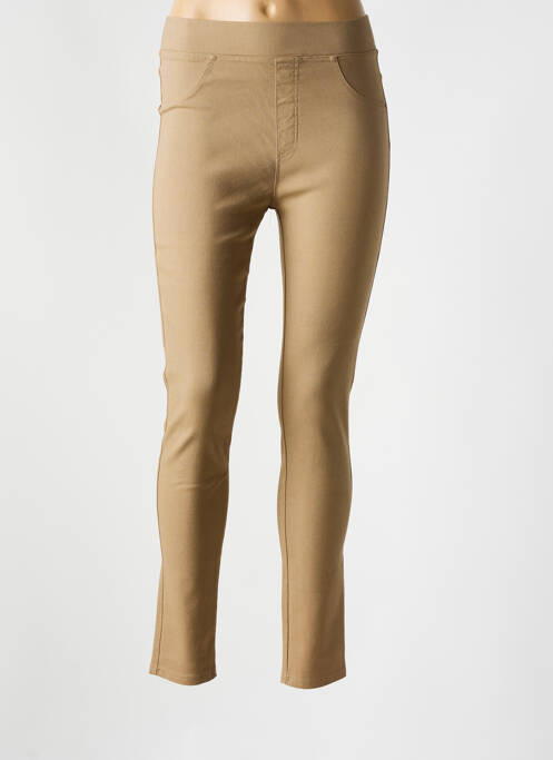 Pantalon slim beige CHRISTY pour femme