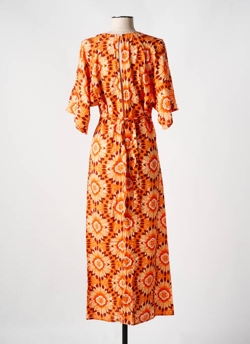 Robe longue orange C'EST BEAU LA VIE pour femme
