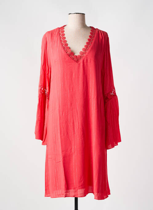 Robe mi-longue rouge FREEMAN T.PORTER pour femme
