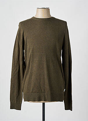 Pull stretch manches longues vert JACK & JONES homme
