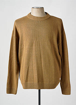 Pull stretch manches longues marron JACK & JONES homme