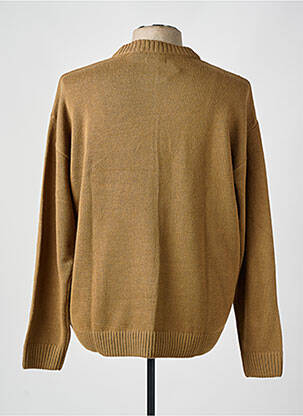 Pull stretch manches longues marron JACK & JONES homme