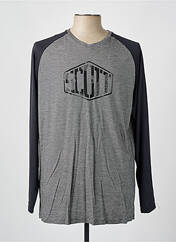 T-shirt gris SCOTT pour homme seconde vue