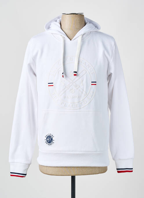 Sweat-shirt à capuche blanc IKONIK pour homme