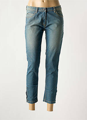 Jeans coupe slim stretch taille normale bleu FLEUR DE SEL femme