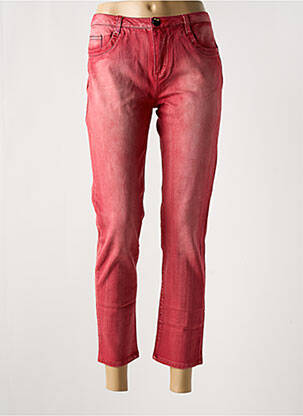 Jeans coupe slim taille basse taille basse rouge MISSING JOHNNY femme