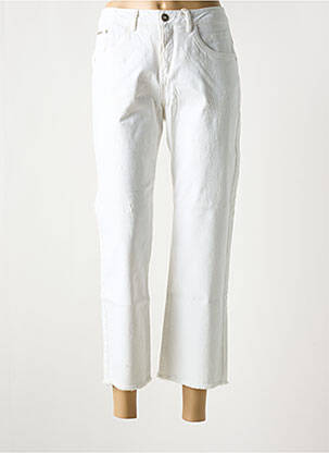 Jeans coupe droite stretch taille normale beige CREAM femme