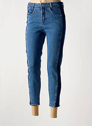 Jeans boyfriend taille haute taille haute bleu ICHI femme