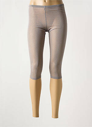 Legging stretch taille normale gris E-BRYDE femme