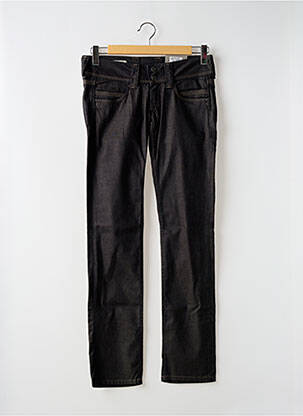 Jeans coupe droite stretch taille basse noir PEPE JEANS femme