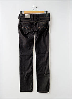 Jeans coupe droite stretch taille basse noir PEPE JEANS femme