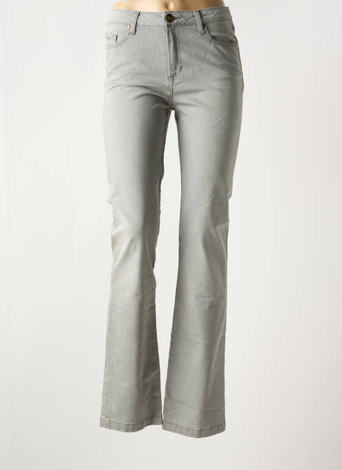 Jeans bootcut taille haute taille haute gris VOTRE NOM femme