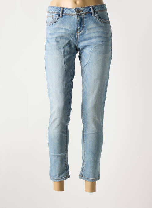 Jeans coupe slim stretch taille basse bleu MORGAN femme