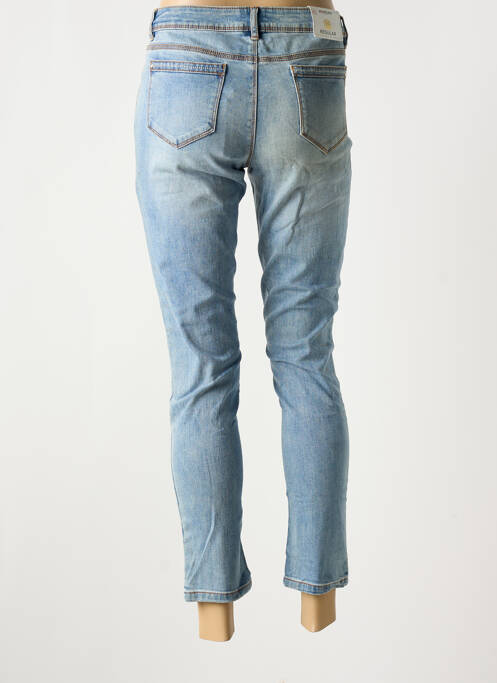 Jeans coupe slim stretch taille basse bleu MORGAN femme