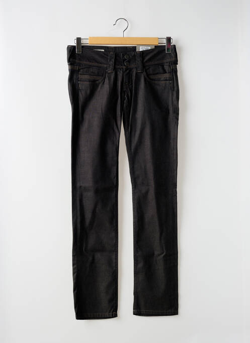 Jeans coupe droite taille basse taille basse noir PEPE JEANS femme
