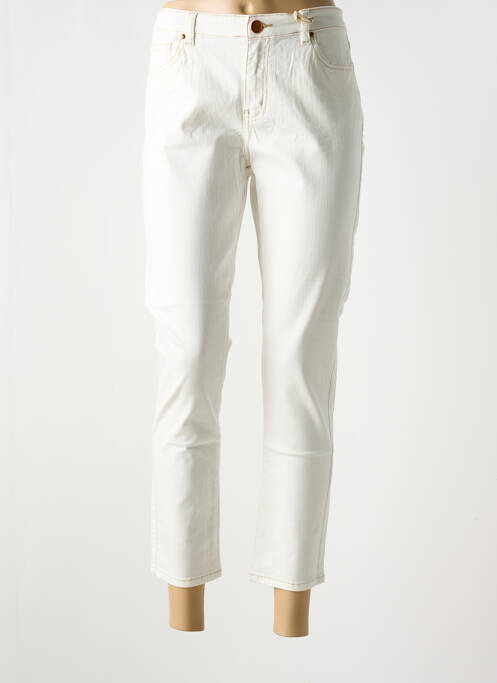 Jeans coupe slim beige C'EST BEAU LA VIE pour femme