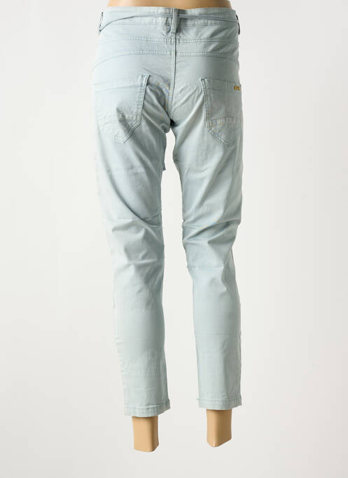 Pantalon 7/8 bleu UNO PIU UNO pour femme