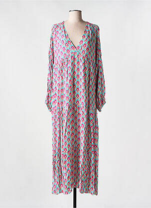 Robe longue manches longues manches longues bleu LES BOHÉMIENNES femme