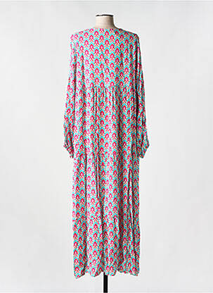 Robe longue manches longues manches longues bleu LES BOHÉMIENNES femme