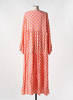Robe longue manches longues manches longues orange LES BOHÉMIENNES femme