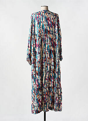 Robe longue manches longues manches longues bleu LES BOHÉMIENNES femme