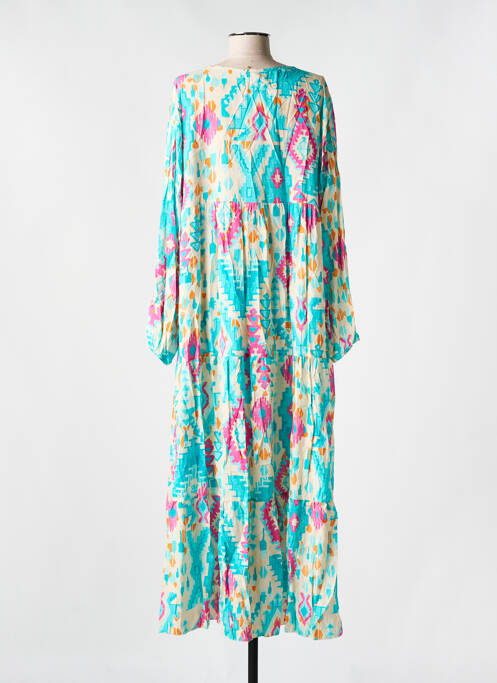 Robe longue bleu LES BOHÉMIENNES pour femme