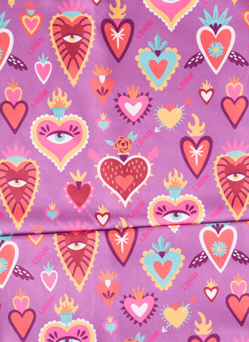 Serviette de plage violet LES BOHÉMIENNES femme