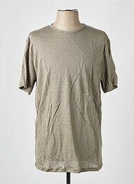 T-shirt coupe cintrée manches courtes vert SELECTED homme