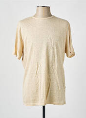 T-shirt beige SELECTED pour homme seconde vue