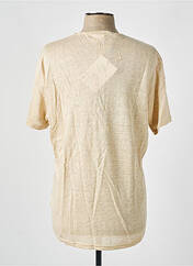 T-shirt beige SELECTED pour homme seconde vue