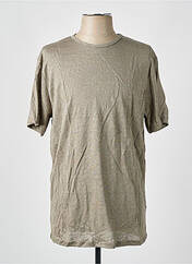 T-shirt vert SELECTED pour homme seconde vue