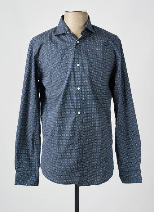 Chemise manches longues bleu JACK & JONES pour homme