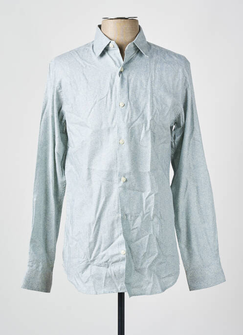 Chemise manches longues bleu JACK & JONES pour homme