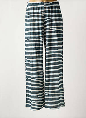 Pantalon large taille normale taille normale gris MAJESTIC FILATURES femme