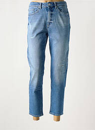 Jean coupe mom stretch taille haute bleu ONLY femme