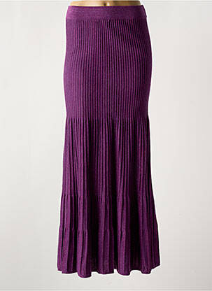 Jupe longue taille haute violet SESSUN femme