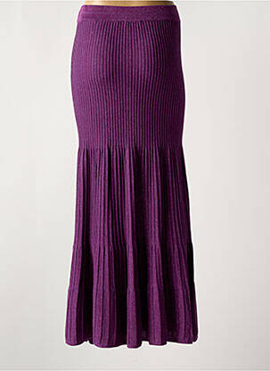 Jupe longue taille haute violet SESSUN femme