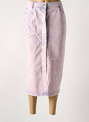 Jupe longue coupe droite violet SESSUN femme