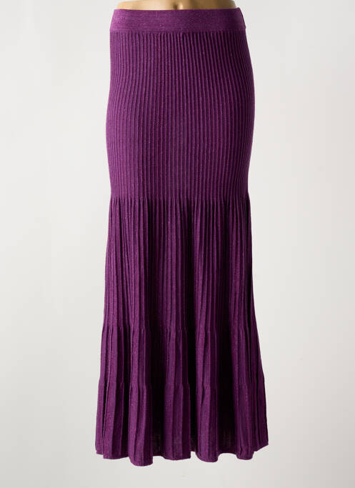 Jupe longue taille haute violet SESSUN femme
