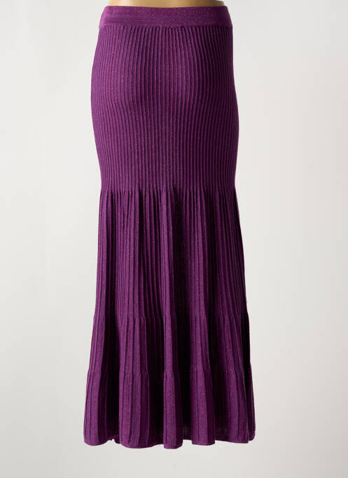 Jupe longue taille haute violet SESSUN femme