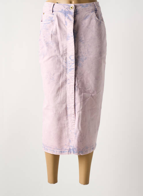 Jupe longue coupe droite violet SESSUN femme